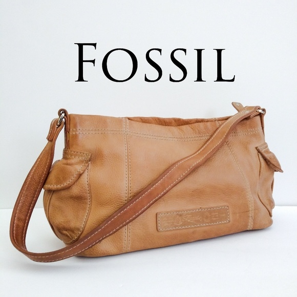 Fossil Handbags - Fossil Tan Leather Shoulder Purse